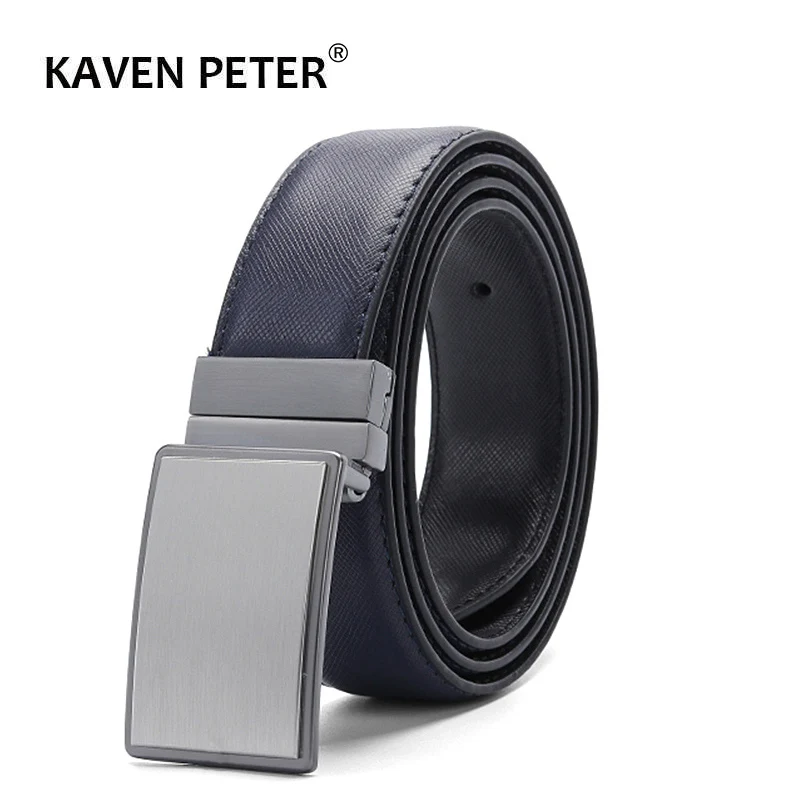 Mens Belts Luxury Reversible Buckle  Designer Belts Men High Quality Genuine Leather Belt Male Black Dark Brown Ceinture Homme