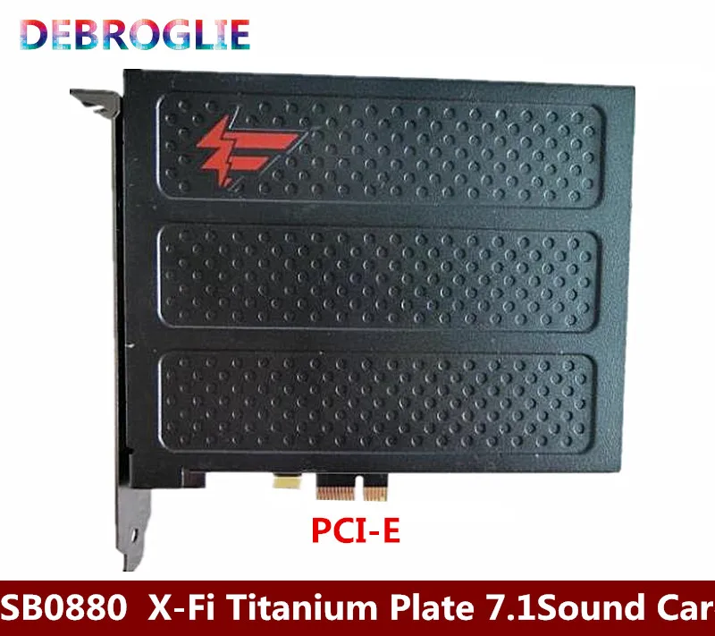 

Free transportation SB0880 Sound Card X-Fi Titanium Plate 7.1 DTS optical fiber PCI-E sound card