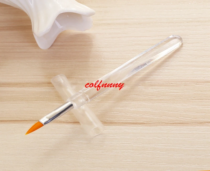 1000pcs/lot Fast Shipping Newly Transparent Clear Handled Eyeliner Lip Eye Liner Makeup Brushes Tool Brushes for Makeup