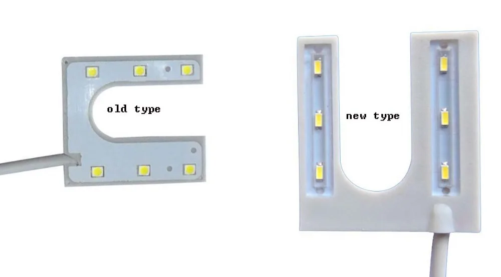 Super Bright 0.5 W Magnete Ha Condotto La Luce Per La Macchina Da Cucire U Shap Uso Industriale