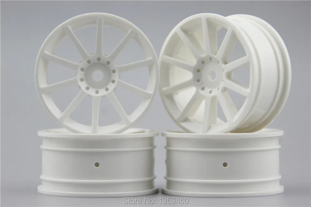 4pcs 1/10 Touring&Drift  Wheel Rim W10S1NW(Material White) 0mm offset  fits for 1:10 Touring&Drift Car 1/10 Rim 10476