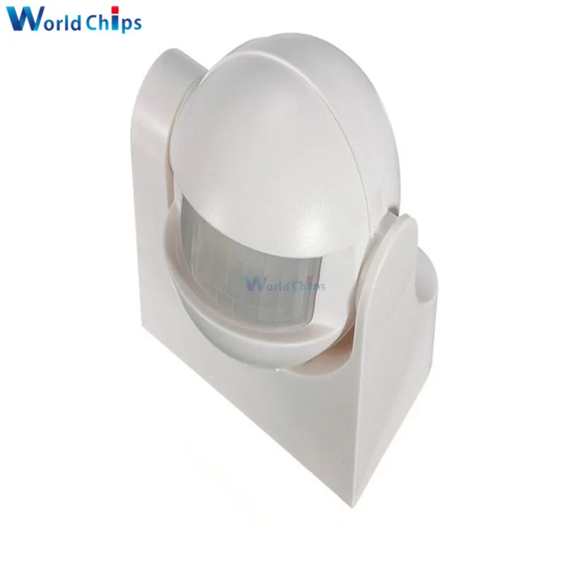 AC 220V-240V 180 Degree Outdoor IP44 Security PIR Infrared Motion Sensor Detector Movement Switch Max 12m 50Hz 3-2000LUX