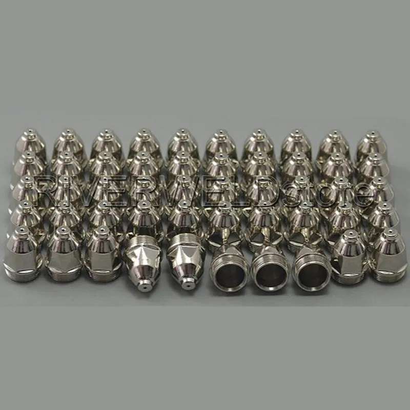 

50PCS Plasma Nozzles Tips 1.1mm/1.3mm/1.5mm Optional For P-80 Panasonic Air Plasma Cutting Cutter Torch Consumables