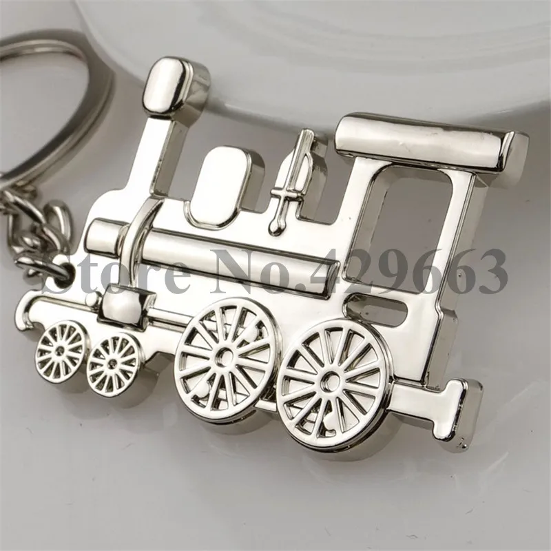 1 piece Locomotive keychain metal railway engine key chains train head key ring holder personality trinket gift novelty items