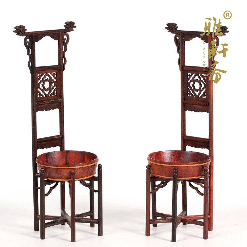 A Gallery] imitation of Ming and Qing Dynasty furniture model Zhai micro miniature furniture Grenadilla frame face new special o