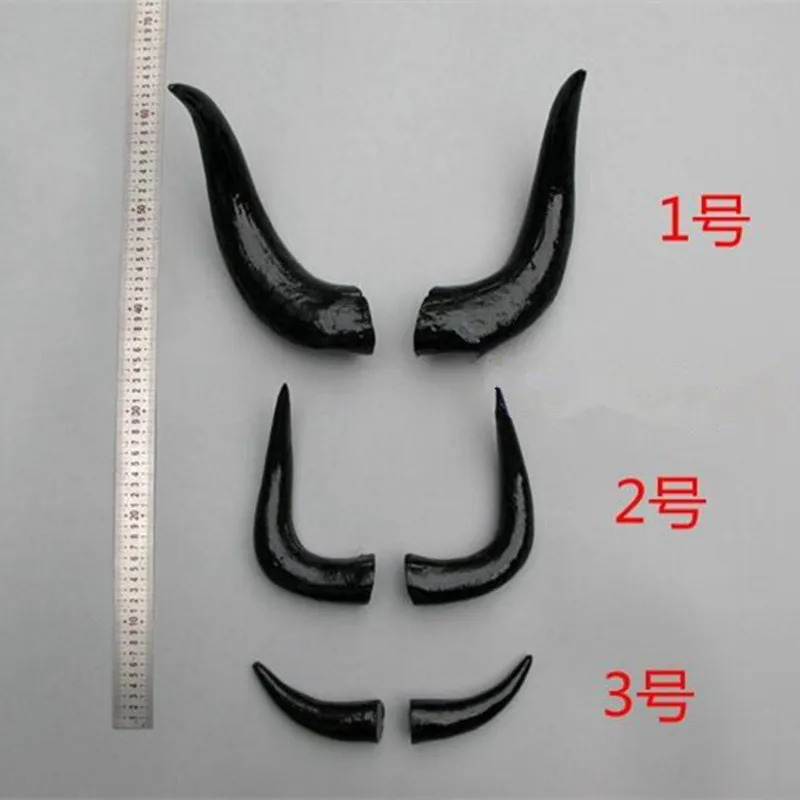 ZILIN ZILIN Simulated OX Horns / Vivid Bull Horns DIY Material Cosplay Props 3 Sizes for Option