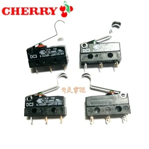 original CHERRY micro switch DC3 short/long/pulley/bent handle 10A 250V Waterproof switch