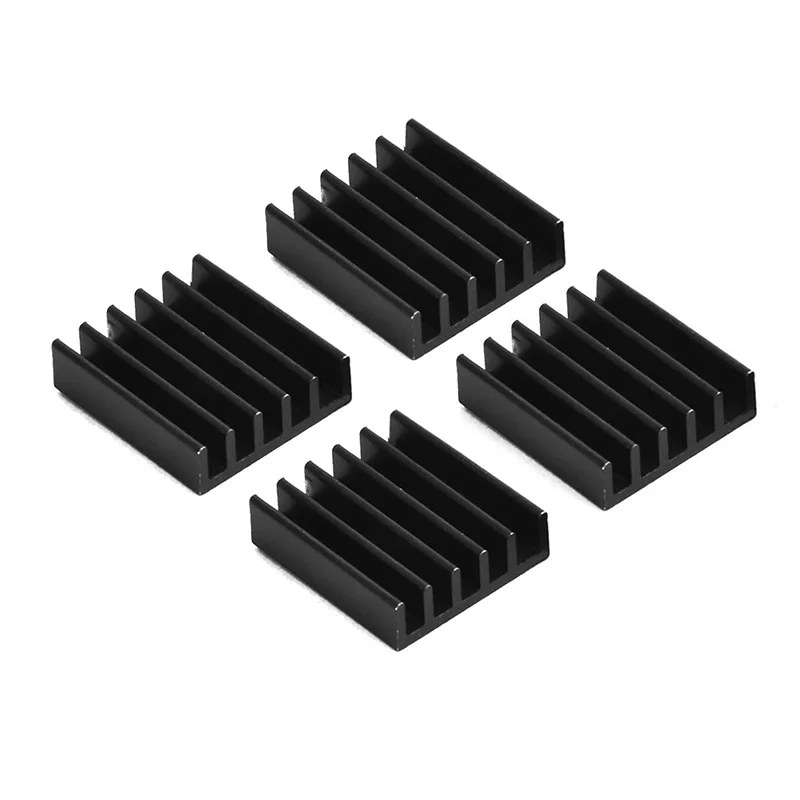 10 Pcs YOUNUON Schwarz 14x14x4mm Aluminium Kühlkörper Kühler Kühlkörper, elektronische Chip Kühlung Kühler Kühler für IC MOSFET SCR