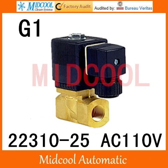 

High quality Pneumatic Baode type solenoid valve 22310-25 port 1" BSP AC110V two position, two way normally closed