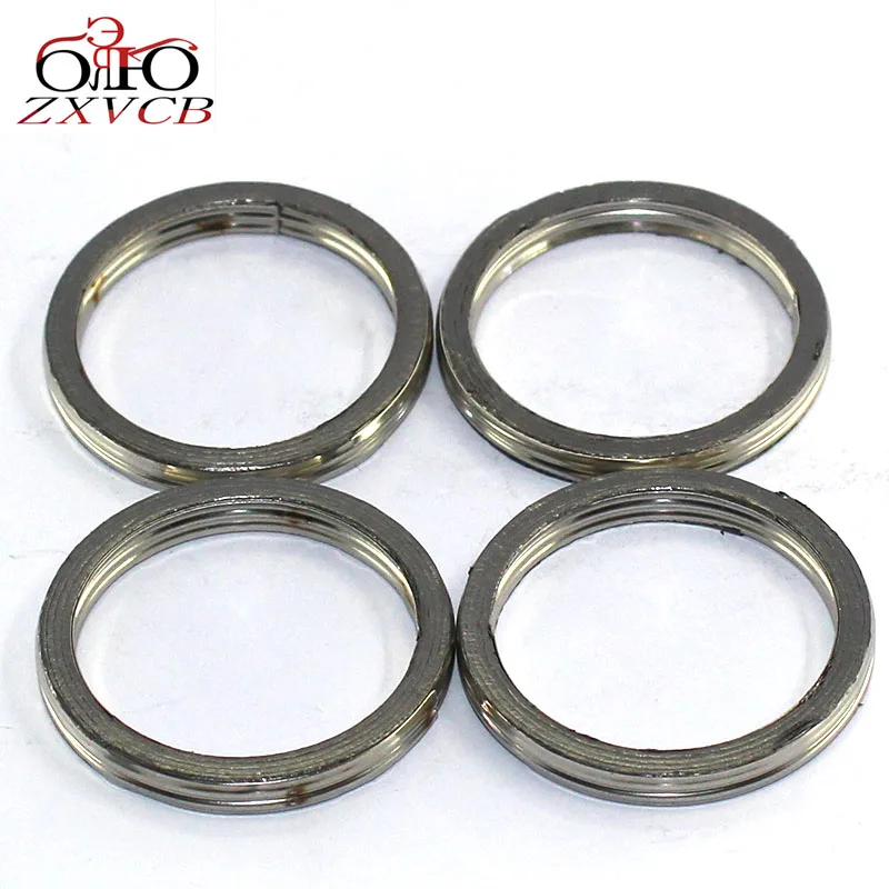 4PCS For SUZUKI GSF600 00-04 GSF 600 S 1996-2004 GSX 600 F 1992-2006 GSX 650 F 2008-2011 2012 2013  engine Exhaust Pipe Gasket