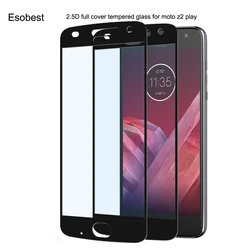 Esobest-tempered glass screen protector film for Motorola Moto Z3 play Z2 Play, full coverage, 2PCs