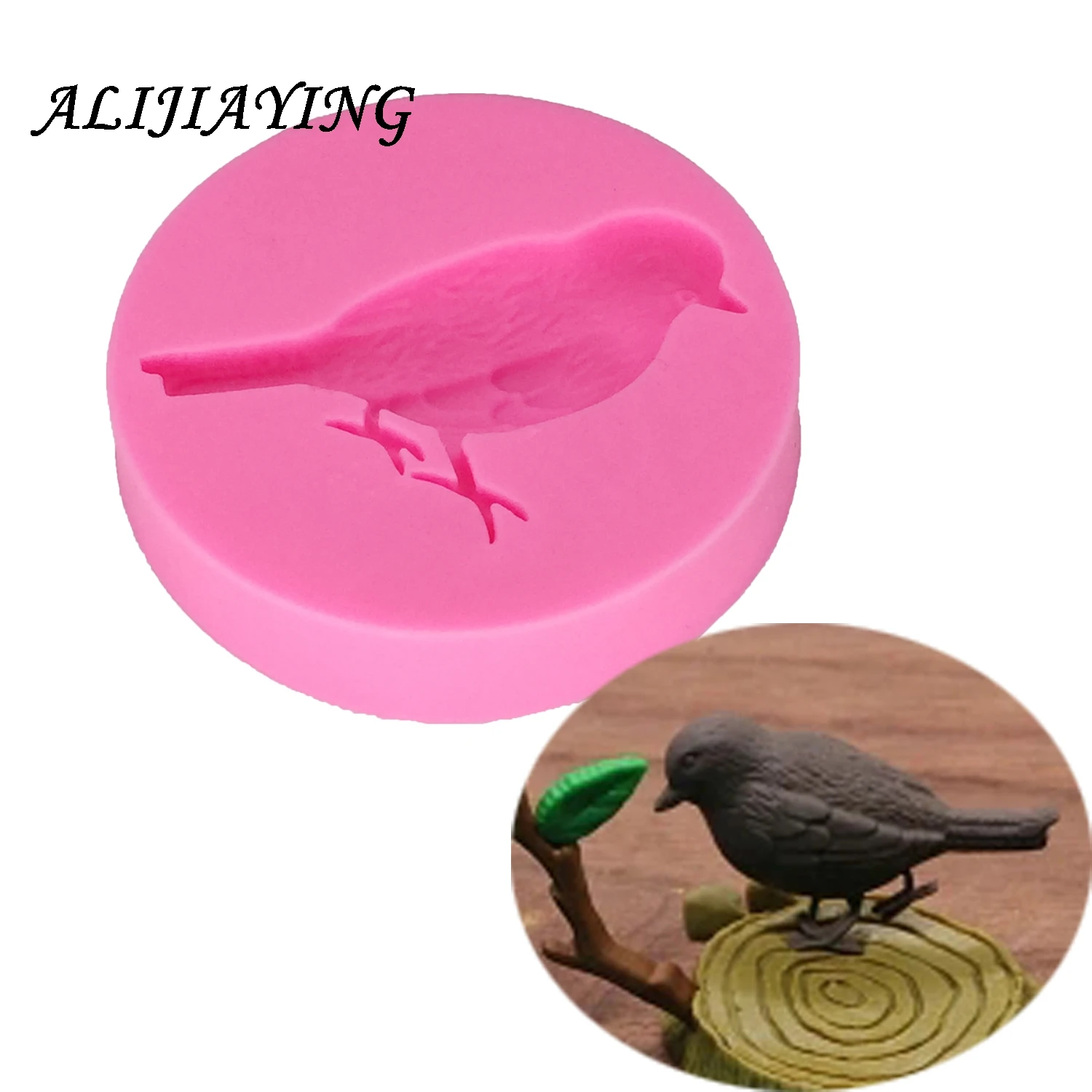 DIY Bird Silicone Mold Fondant Cake Decorating Tools Polymer Clay Candy Chocolate Moulds dessert decorators moulds D1295