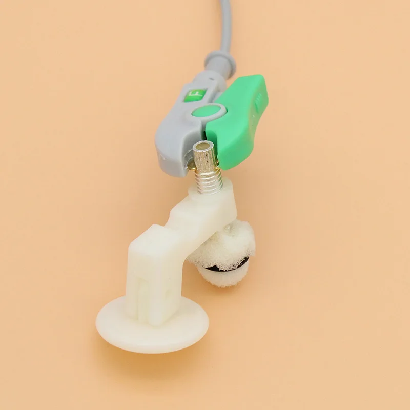 5-leads EEG/EMG/ECG/EKG din1.5 holter cable, Leadwire of Electrode Clip for disposable electrode pad and eeg cap.