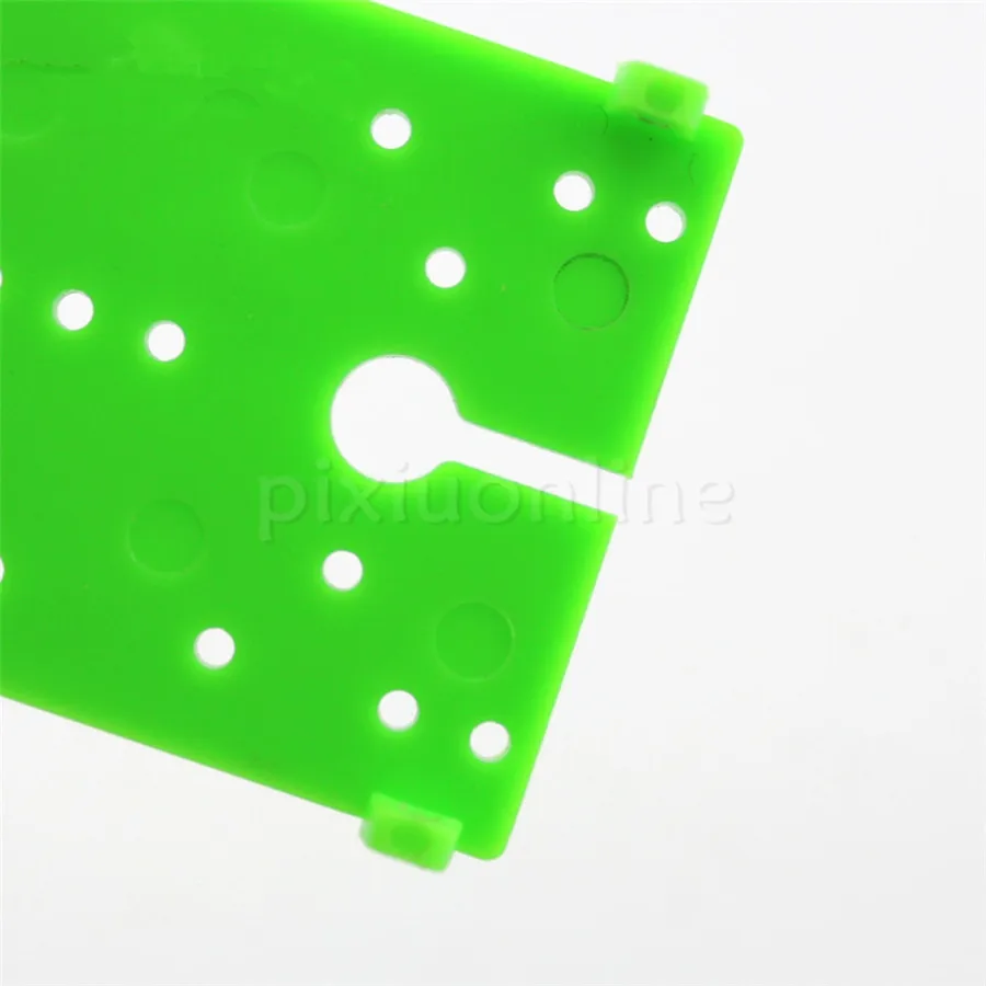 2pcs/pack J372 40*60mm Green Plastic Baseboard Multi Holes Model Car Chassis Technology Making Free Shipping Russia