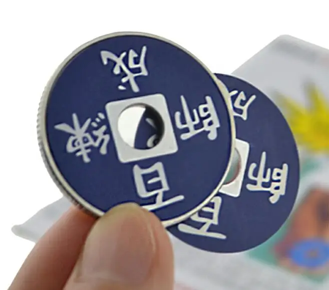 Chinese Coin Color Change Magic Tricks Magician Close Up Illusions Props Gimmick Comedy Mentalism Accessories