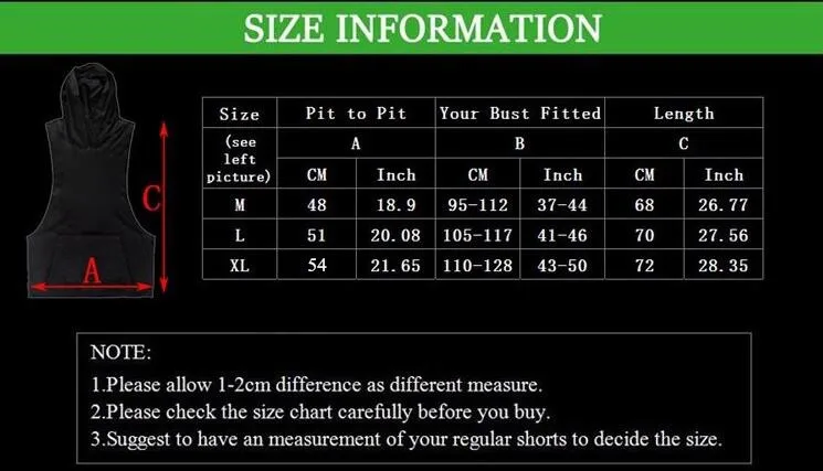 GYM Print Men Fitness Hooded Tanktop Gym Sleeveless Bodybuilding Tee Shirt Fashion Stringer Male Workout Hooded Vest Sportswear