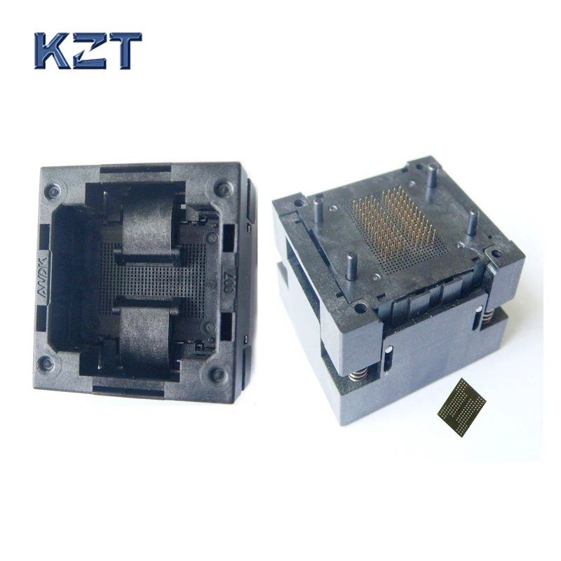 

BGA44 pitch 1.0 IC Test Socket open top burn in socket BGA Flash Testing Programmer Adapter Open top Structure