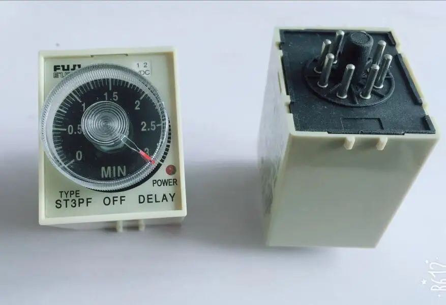 ST3PF Time relay 12V/24V36V/48V/127V/110V/220V/380V Power Off Delay Timer 8Pin with base 1S/5S/10S/30S/60S/3M/5M/10M/30M/60M