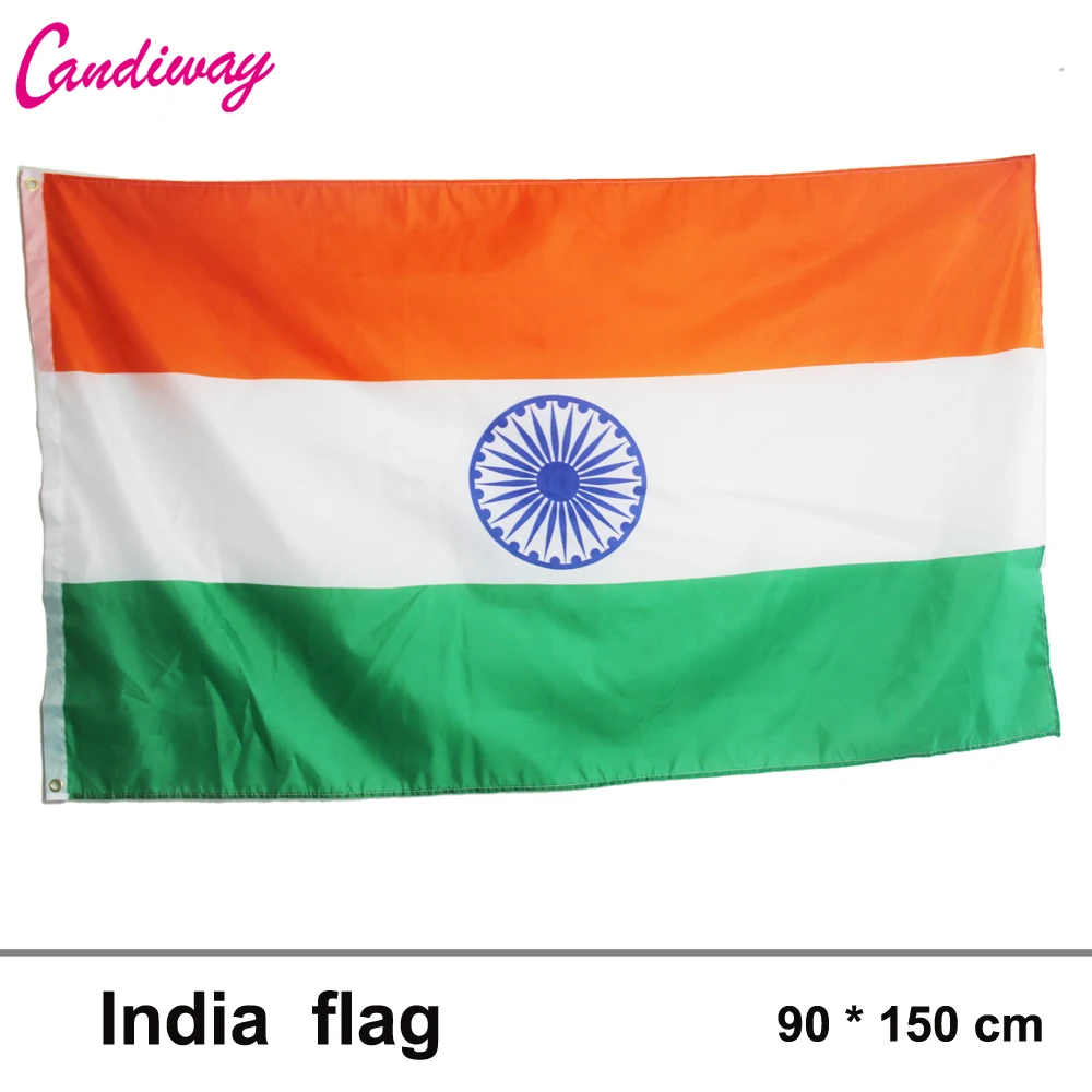 INDIA FLAG INDIAN COUNTRY FLAGS NEW BANNER Polyester Banner Flying150* 90cm outdoor