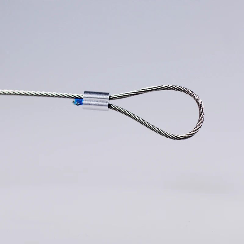 100pc Diameter 1.5mm Aluminium Sleeves Oval Double Hole for Crimping Wire Rope