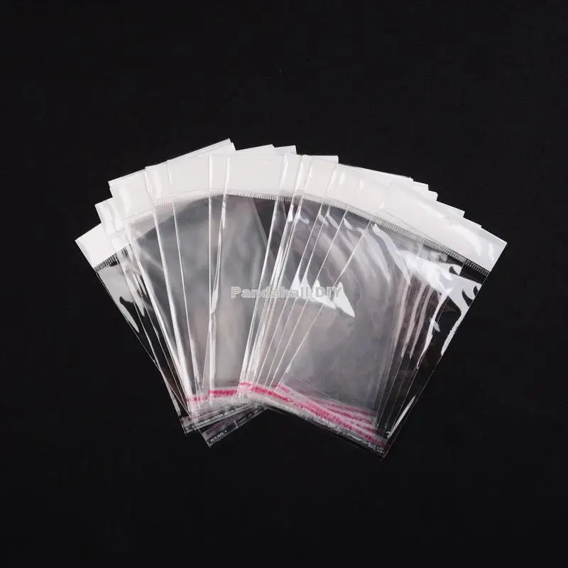 Cellophane Bags,  inner measure 9cm wide, 13cm long, hole: 6mm, Unilateral thickness: 0.035mm