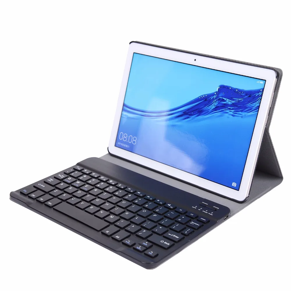 Smart Bluetooth Keyboard Case for Samsung Galaxy Tab A 10.1 2019 T510 T515 Tablet Magnetic PU Leather Stand Keyboard Cover +Film