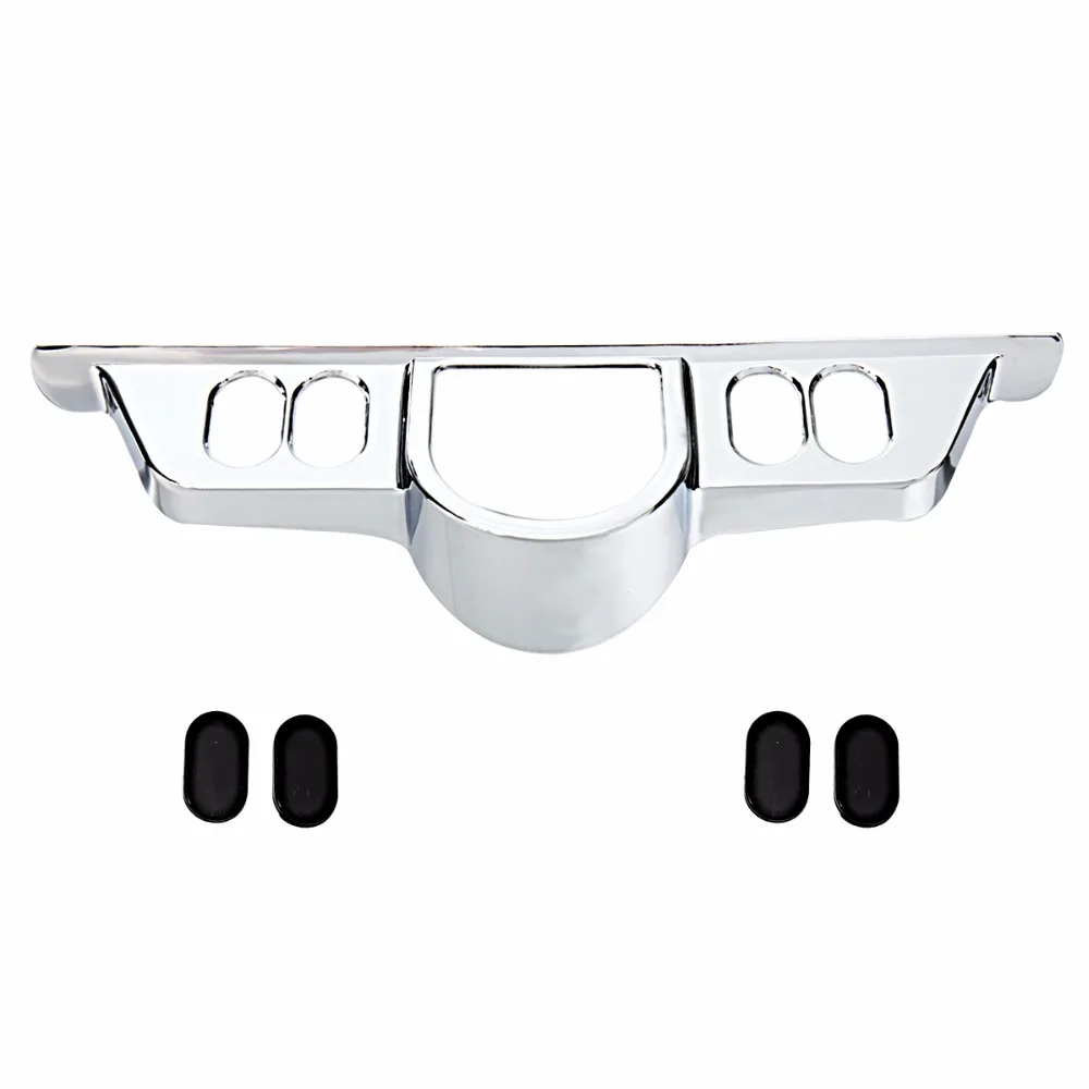 Chrome Switch Dash Panel Accent Cover For Harley Street Glide 06-13 Triks 09-13 Electra Glide 96-13 Models