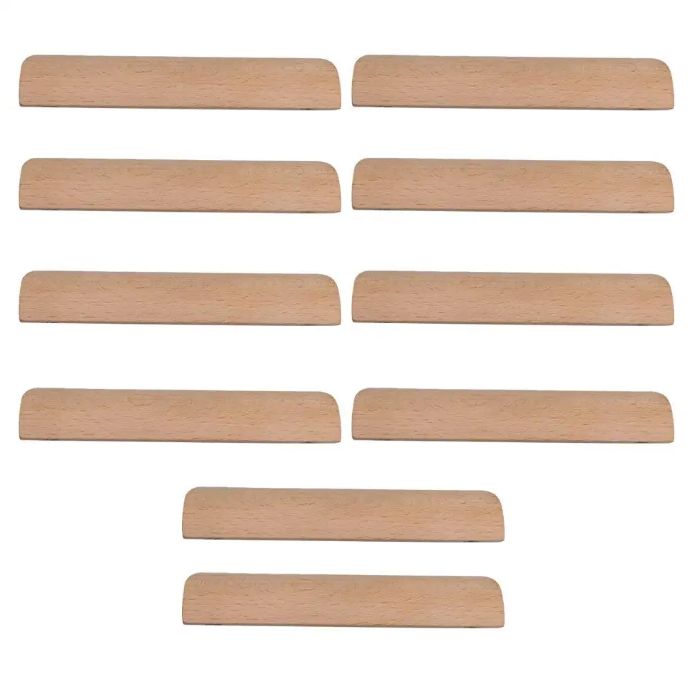 10Pcs 118x35mm Wooden Handle Hole Distance 96mm for Furniture Wardrobe Cupboard Closet Drawer Handle Pull