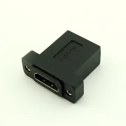 1pcs HDMI-compatible Female to HDMI-compatible Female Socket Panel Mount Adapter Extender for 1080P 3D LCD HDTV