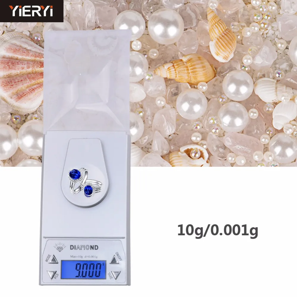 yieryi New Brand 0.001/ 10g 0.001g-10g LCD Digital Jewelry Diamond Pocket Waage Scale Gem Weight Arrive