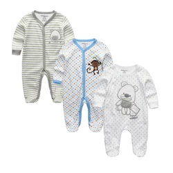 Peleles Unisex para bebés de 0 a 12 meses, pijamas para recién nacidos, conjunto de Ropa para Niñas, ropa para bebés de 2 a 3 unids/lote, ropa de bebé con cuello redondo, 2020