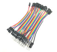 40pcs/lot 10cm 40P 2.54mm dupont cable jumper wire dupont line male to female dupont line 