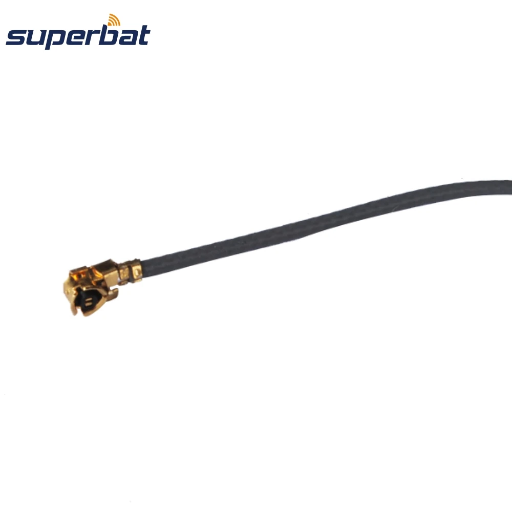 Superbat IPX/U.FL Ke SMA Female Flange 4 Lubang Kabel 1.13Mm Pigtail 6 "untuk Kartu PCI Kabel Koaksial RF