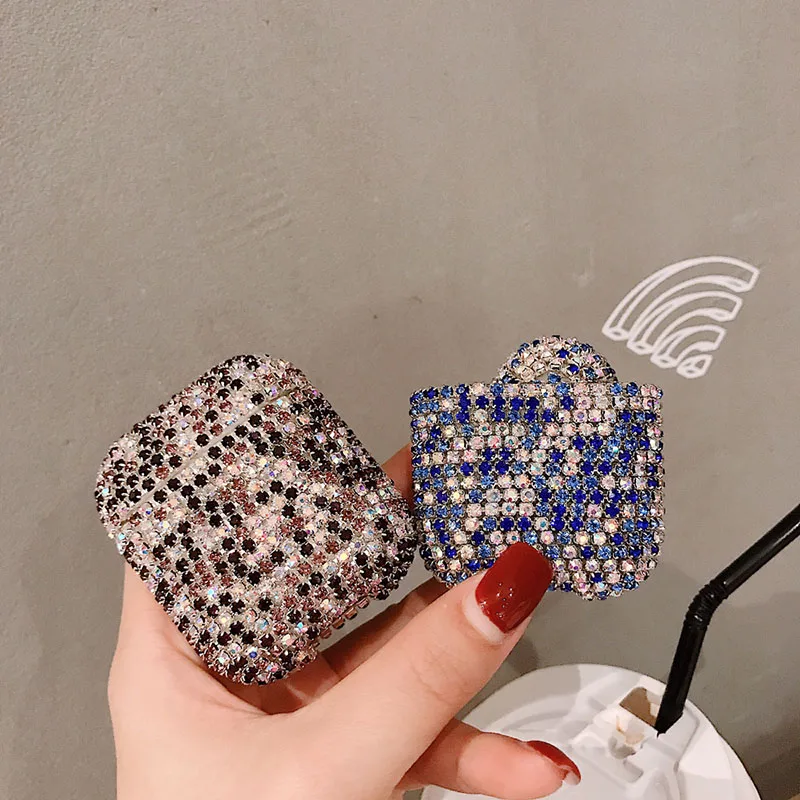 Luksusowe etui na słuchawki do Apple AirPods Pro 2 1 śliczne etui do AirPod Air Pods Pro 2 3 Bling diamentowa twarda osłona ochronna