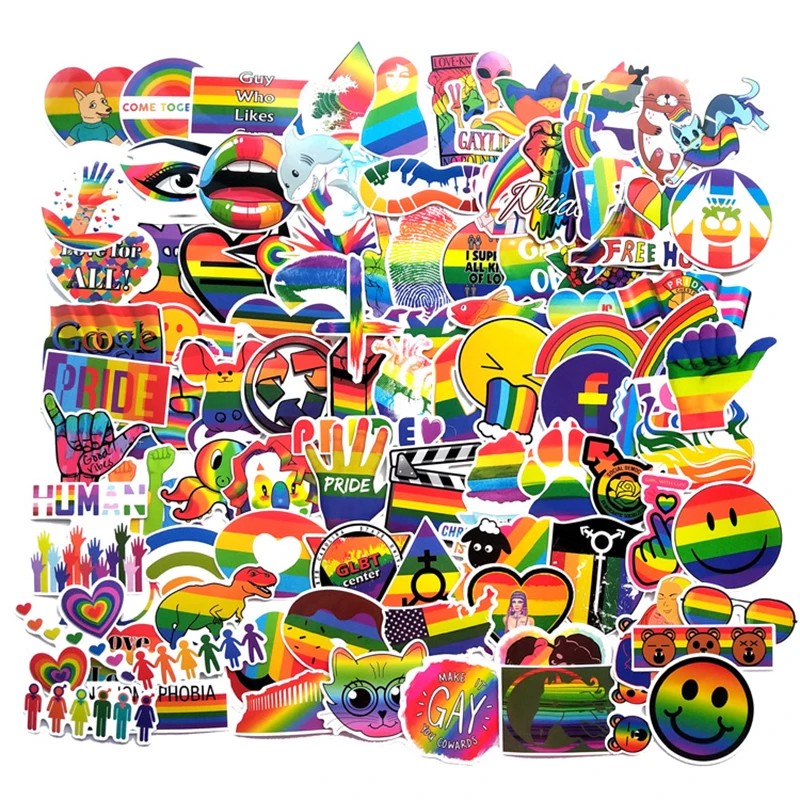 

10/30/50/100PCS Colorful Cartoon Rainbow DIY Graffiti Stickers Car Guitar Motorcycle Luggage Suitcase DIY Decal Sticker For Kid