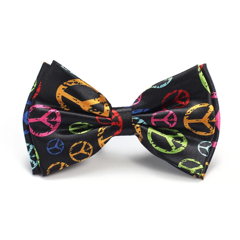 

Men's Bow ties Fashion "Rainbow Peace" Pattern Tuxedo Formal Dress Cravat Bowtie Party Tie Gift Ties For Men Butterfly Knot Good