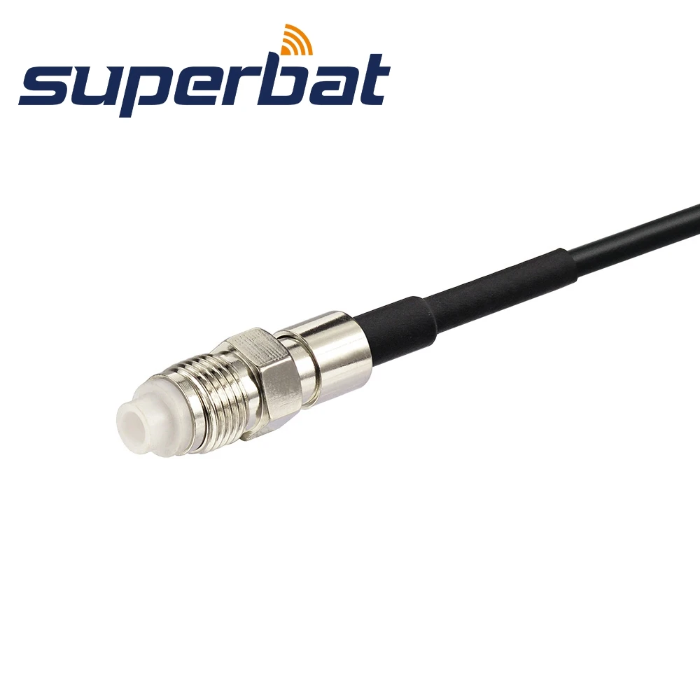 Superbat FME Jack to RP-SMA Female RG174 15cm RF Coaxial Jumper Cable Assembly Industrial Cable Assembly