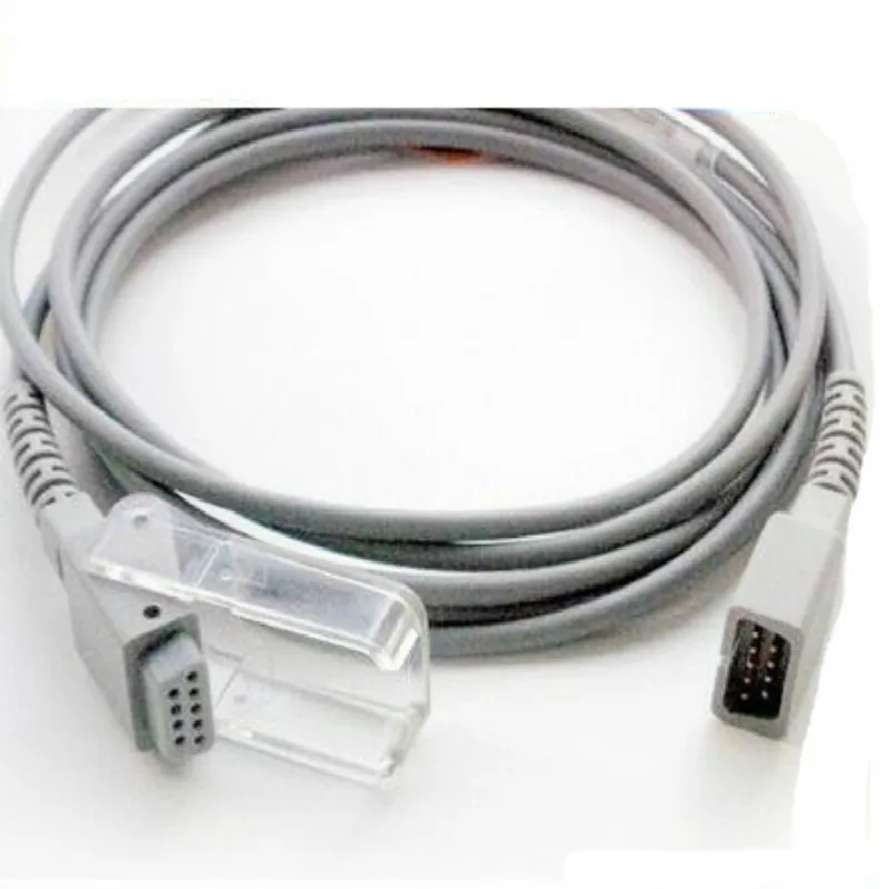 Free Shipping Compatibe for Nellcor DB9 Pin to DB9 Pin Spo2 Extension Spo2 Adapter Cable TPU 2.4M Medical Adapter Cable and Wire