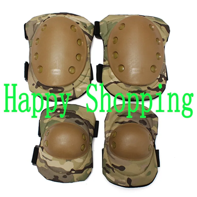 

Tactical knee and elbow Protective Pads Set Protector Gear Sports Hunting Shooting Pads Multicam