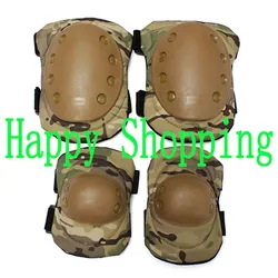 Tactical knee and elbow Protective Pads Set Protector Gear Sports Hunting Shooting Pads Multicam