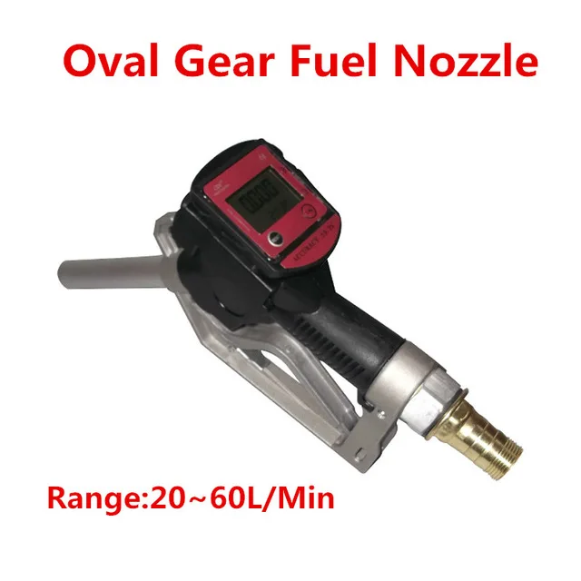 Turbine Flow Meter Sensor Flowmeter Flow Indicator Counter Fuel Gauge Flow Device Gasoline Diesel Petrol Oil Water Refueling Gun