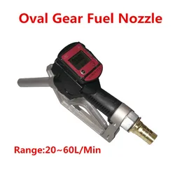 Turbine Flow Meter Sensor Flowmeter Flow Indicator Counter Fuel Gauge Flow Device Gasoline Diesel Petrol Oil Water Refueling Gun