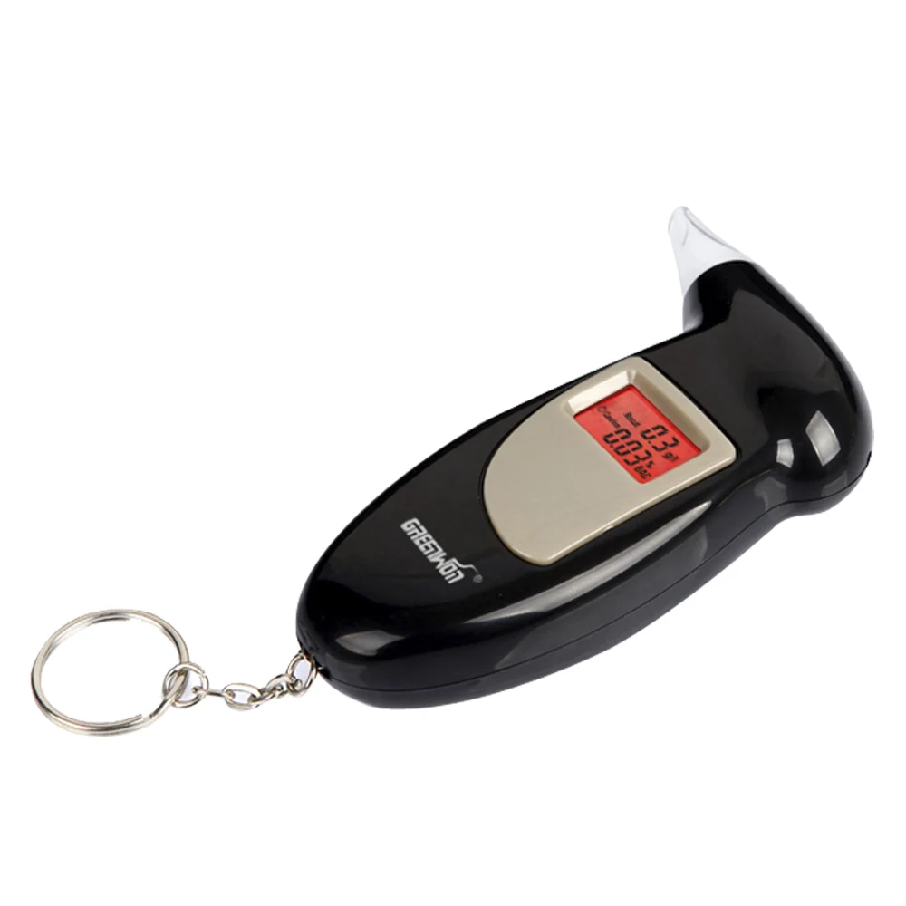 GREENWON Professional Digital Breath Alcohol Tester Detector Meter Breathalyzer Portable Key Chain Gas Analyzer Breathlyser