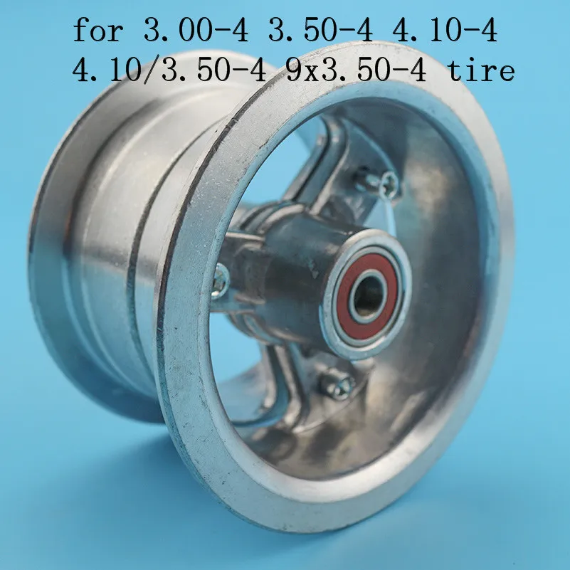 Cubo de rueda para patinete eléctrico, llantas de aleación de 4 pulgadas, 3,00-4, 3,50, 4,10-4, 4,10/3,50-4, 9x3,50-4 pulgadas