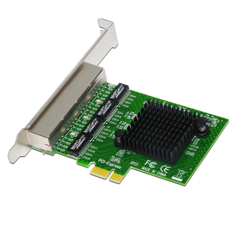 H1111Z karta sieciowa s karta lan adapter do sieci ethernet adapter sieci lan ethernet karta sieciowa 4 Port RJ-45 pci express bezpłatny dostęp do