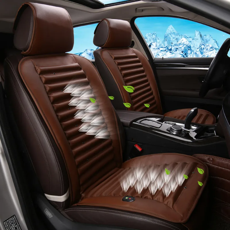 Built-In Fan Cushion Ventilation Car Seat Cover For Volkswagen Beetle CC Eos Golf Jetta Passat Tiguan Touareg Sharan