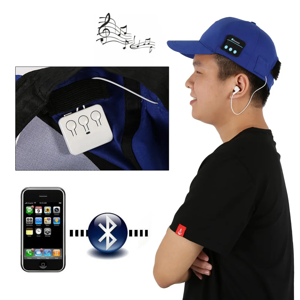 Fashion Bluetooth 5.0 Headphones Headset Baseball Cap Wireless Summer Hats With Stereo Earphone Mic Outdoor Hands-free Earbuds