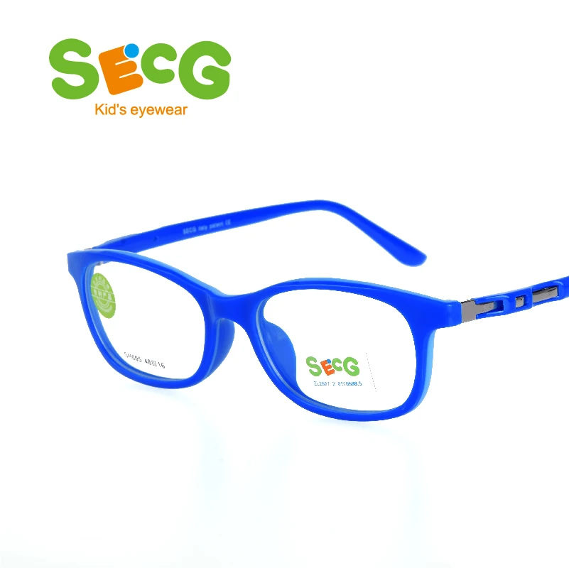 SECG Mental frame children frame tough flexible eyeglass Oculos gafas boys girls Optic Hyperopia Myopia strap prescription