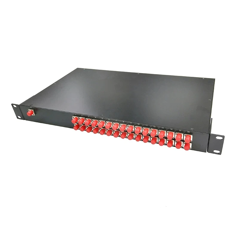 

rack termination box 19" with 1*32 PLC splitter and FC/UPC adapter 1mtr 1U patch panel with 1x32 ftth coupler fulled installed