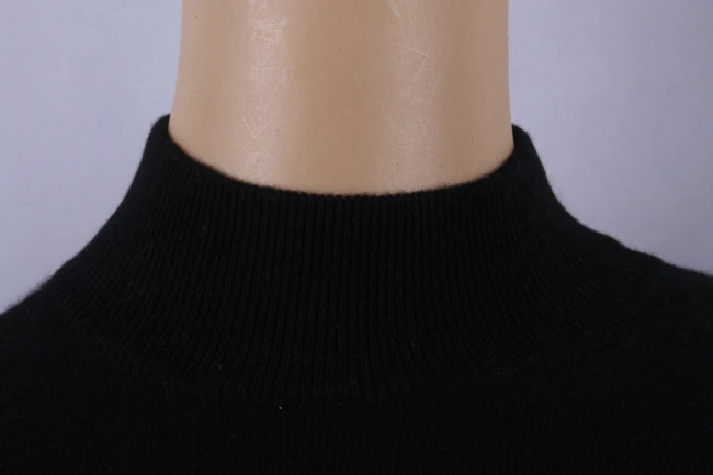 Reinem Kaschmir Pullover Frauen Rollkragen Schwarz Pullover Pullover Warme Natürliche Stoff Hohe Qualität Ausverkauf Kostenloser Versand